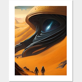 UFO on Mars Posters and Art